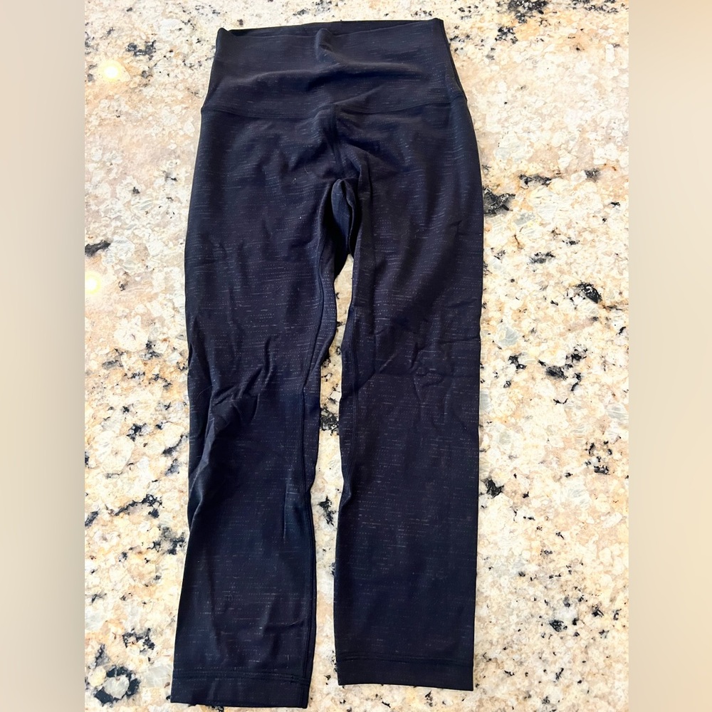 Lululemon align leggings - 23” black embossed pattern